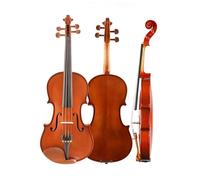 Violin Starter Kit Beginner Violin Solid Tonewood Semi-handmade 4/4-1/8 Size Matte/Red Glossy Available With Full Accessories(Glossy,3/4)