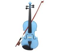 Violin Starter Kit Color -popular Violin Solid Wood Violin Begin To Practice Adult Performance 4/4 Piano(Blue)