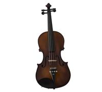 Violin Starter Kit Ebony Fitted Solidwood Violin In Varnish With Deluxe Oblong Hard Case Size 4/4 (Full Size) Professional Violins
