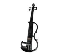 Violin Starter Kit Electric Art Violin Solid Wood Silent Violin Full Size Black Ebony Fittings Parts 4/4