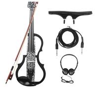 Violin Starter Kit Head -free Electro -sound Violin Carbon Fiber Static Jet Beginner Adult Electronic Violin(J)