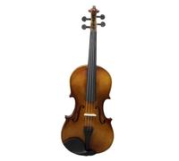 Violin Starter Kit Natural Color Violin Basswood Popular Violin Beginner Practice Violin With Triangle Violin Case(3/4)