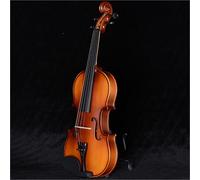 Violin Starter Kit Solid Wood Handmade Violin For Beginners And Adults To Practice And Test Violin(L-Brown,4/4)