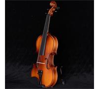 Violin Starter Kit Solid Wood Handmade Violin For Beginners And Adults To Practice And Test Violin(L-Brown,1/8)