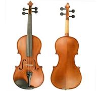 Violin Starter Kit Stain Finish Handmade Violin Solidwood 4/4 3/4 1/2 1/4 1/8 Fiddle W/Brazilwood Bow Case SET(1/4)