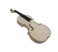 Violin Starter Kit Unfinished White Violin Natural Dried Maple Back Spruce Panel Handmade DIY Violin Full Size(Violin,1/16)