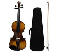 Violin Starter Package 4/4 3/4 Solid Wood Violin Beginner Adult Practice Test Grading Spruce Violin(4/4)