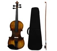 Violin Starter Package 4/4 3/4 Solid Wood Violin Beginner Adult Practice Test Grading Spruce Violin(3/4)