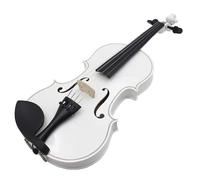 Violin Starter Package 4/4 Popular Violin Solid Wood Plastic Accessories Adult Beginner Violin With Violin Case(White)