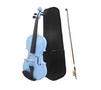 Violin Starter Package Beginner Adult Violin Set Violin 4/4 Solid Wood Violin Popular Violin(Blue 1)