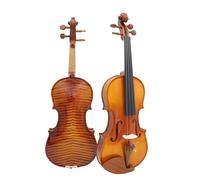 Violin Starter Package Beginner And Adult Popular Violin Spruce Panel Tiger Pattern Violin(Gloss 3/4)