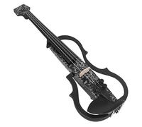 Violin Starter Package Carbon Fibe Violin 4/4 Silent Electric Violin With Bow Carry Case Headphone Cable Shoulder Rest Accessories(Set 2)