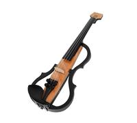 Violin Starter Package Carbon Fibe Violin 4/4 Silent Electric Violin With Bow Carry Case Headphone Cable Shoulder Rest Accessories(Set 8)
