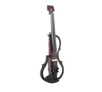 Violin Starter Package Carbon Fibe Violin 4/4 Silent Electric Violin With Bow Carry Case Headphone Cable Shoulder Rest Accessories(Set 3)