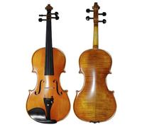 Violin Starter Package Natural Stripes Maple Master Hand-craft Professional Matt 4/4, 3/4, 1/2, 1/4, 1/8 Violin(4/4)