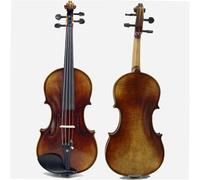 Violin Starter Package Old White Pine Panel Violin Hand-painted Pattern Violin 4/4 3/4 1/2 1/4 Size(3/4)