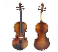 Violin Starter Package Popular Handmade Violin Solid Wood Glossy Beginner Practice Violin Pink(1/4)