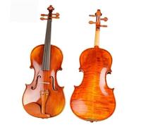 Violin Starter Package Professional Natural Stripes Maple Master Hand-craft Varnishing Violino With Case Bow Violin 4/4 3/4 1/2 1/4(4/4)