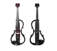 Violin Starter Package Rose Petals 4/4 Electro Acoustic Violin Silent Electroacoustic Violin Earphones Connecting Fiddle Accessories