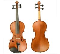 Violin Starter Package Stain Finish Handmade Violin Solidwood 4/4 3/4 1/2 1/4 1/8 Fiddle W/Brazilwood Bow Case SET(3/4)