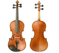 Violin Starter Package Stain Finish Handmade Violin Solidwood 4/4 3/4 1/2 1/4 1/8 Fiddle W/Brazilwood Bow Case SET(1/8)