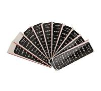 Violin Sticker Black Blue Fingerboard Guide for Beginners, 4/4 3/4 1/8 Violin Accessories, Non - Decals with Safe Adhesive for Learning Notes and Scale Positions (BC04 1/8 Black)