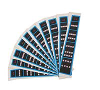 Violin Sticker for 4/4 3/4 1/8 Violins, Beginner Fingerboard Guide with Non - Adhesive, Black Blue Note Position Labels for Learning Scales and Chords on Violin (BC05 4/4 blue edge)