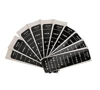 Violin Sticker for 4/4 3/4 1/8 Violins, Black Blue Fingerboard Guide for Beginners, Removable Non - Damaging Note Position Labels for Learning Violin Accessories (BC02 3/4 black)