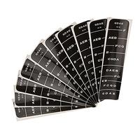Violin Sticker for 4/4 3/4 1/8 Violins, Black Blue Fingerboard Guide for Beginners, Removable Non - Damaging Note Position Labels for Learning Violin Accessories (BC01 4/4 black)