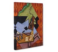 Violin Still Life Vol.2 By Juan Gris Canvas Print | Gallery Wrapped 30mm Frame Wall Art | 30x20 inches | Ready to Hang | Classic Still Life Picture | Living Room Bedroom Lounge Office