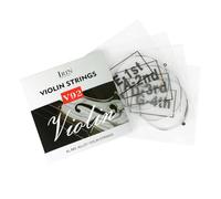 Violin Strings 4 Pack for Full Size Violins, Nylon Core with Aluminum Copper Wound, Mellow Tone Resonance, Silver Nickel Plated Beads, Colorful
