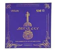 Violin Strings Full Set, Universal Steel Strings for 3/4 Size Violins, Quality Synthetic Steel Core with Nickel-Plated Ball End (Violin String 1/4)