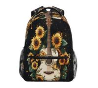 Violin Sunflower Kids Backpack for Boys Girls Student Big Backpacks for Elementary School Shoulder Bag Bookbag
