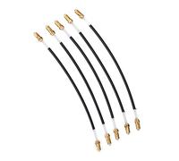 Violin Tail Rope, 5Pcs Nylon Violin Tailgut Tail Gut Violin Accessories Violin Tailpiece Gut Cord with Brass Screw Connector for 3/4 4/4 Violin