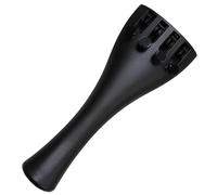 Violin Tailpiece for 1/4 Size Instruments, Carbon Fiber Tailpiece with Integrated Fine Tuners, Lightweight Musical Accessory, Easy to Install Design, Classic Black Finish, Resilient Replacement Part