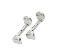 Violin Tuner Violin Chin Rest Screw Accessory Fully Segmented Metal Chin Rest Clamp(Silver)