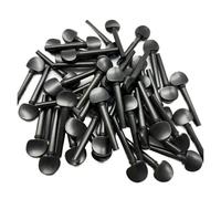 Violin Tuning Pegs 20pcs Black Ebony 4/4 Violin Part Tuning Pegs Tuners Open Hole String Instrument Accessories for Performance