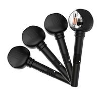 Violin Tuning Pegs 4PCS Tuners Machine Heads G/D/A/E Finetune Geared Violin Peg Set For 4/4 3/4 Acoustic Fiddle Violinos