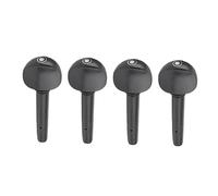 Violin Tuning Pegs Ebony String Tunning Pegs Replacement Accessory Violin Parts Accessories for Fiddle Part Replacement (1/2 violin pegs, ebony with fish eyes, set of four)