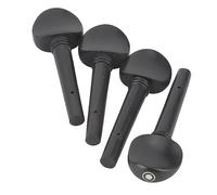 Violin Tuning Pegs, Violin Accessories 4PCS Solid Wood Violin Fiddle Tuning Peg Violin Strings Shaft Tuning Pegs for 1/8 Violin 1/2 Violin 1/4 Violin (1/2 violin pegs, ebony with