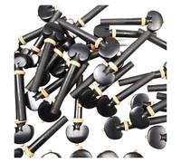 Violin Tunning Pegs，Violin tuning pegs 50pcs 4/4 String Tuning Pegs Keys Tuner Winder Ebony Wood Inlay Boxwood Ring Full Size