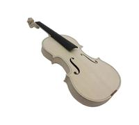 Violin Unfinished White Violin Natural Dried Maple Back Spruce Panel Handmade DIY Violin Full Size(Violin,1/2)