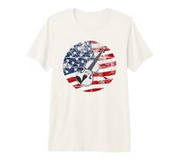 Violin USA Flag Violinist String Musician Premium T-Shirt