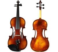 Violin Varnished Solid 4/4 Violin Hand Made Musical Instrument W/Case