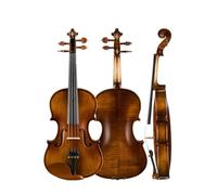 Violin Violin 4/4 3/4 1/2 1/4 1/8 Retro Beginner Solid Wood Handmade Violino Stringed Instrument Violin Set (Color : 1/2)