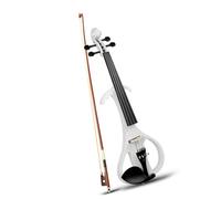 Violin Violin Full Size 4/4 Solid Wood Electric Basswood Body Ebony Fingerboard Pegs With Accessories White Color