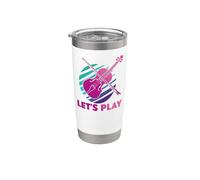 Violin Violinist Retro 80s 90s Let's Play Stainless Steel Insulated Tumbler