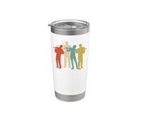 Violin Violinist Retro Vintage Stainless Steel Insulated Tumbler