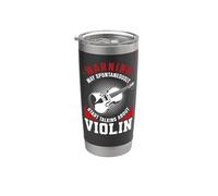 Violin Violinist Warning May Spontaneously Start Talking Stainless Steel Insulated Tumbler