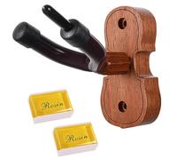 Violin Wall Hanger,Wooden Violin Wall Mount Hook,Wall Mount Violin Hangers,Violin Viola holder with Bow Hook for Home & Studio